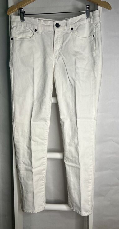 Calvin Klein Denim - Calvin Klein Ultimate Skinny White Jeans Womens 8/29 Stretch Short 27" Inseam